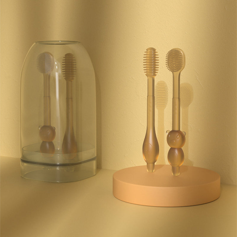 Tacar Scuab Fiacla Silicone do Leanbh