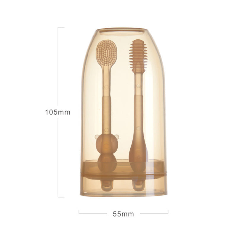 Tacar Scuab Fiacla Silicone do Leanbh