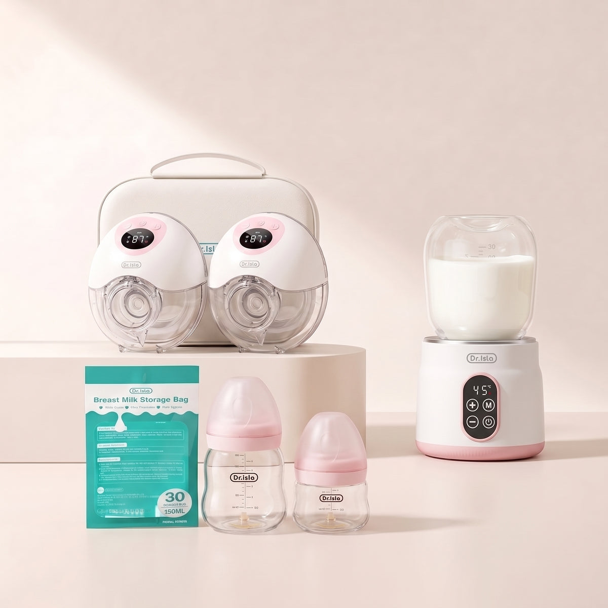 Pump & Warm Bundle｜EB50D Double Breast Pump Set + BW50 Bottle Warmer